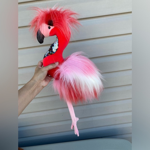 Douglas Phyllis the Flamingo Fuzzle Pink Stuffed Animal - Picture 1 of 7